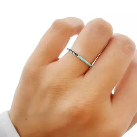 ANILLO ESMALTADO Y CUBIC