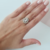 ANILLO GOTA CUBIC TRANSPARENTE Y DOUBLE