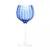 Conjunto 2 Taças para Vinho de Vidro Orquídea Azul 450ml - LPK Utilidades