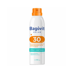 Protector Solar Bagovit Spray Continuo FPS30 170ml.