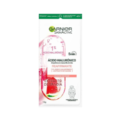 Ampolla Mascarilla Facial en Tela Garnier SkinActive Ácido Hialurónico Reafirmante