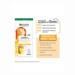 Ampolla en Mascarilla Facial en Tela Garnier SkinActive Vitamina C Anti Signos de Fatiga - comprar online