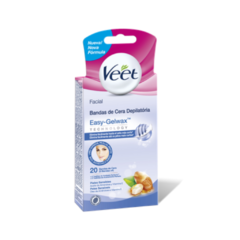 Bandas Depilatorias Veet Easy-Gel Pieles Sensibles 20u.