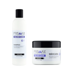 Kit Prismax Silver Care Shampoo x 300 ml + Mascara x 250 grs.