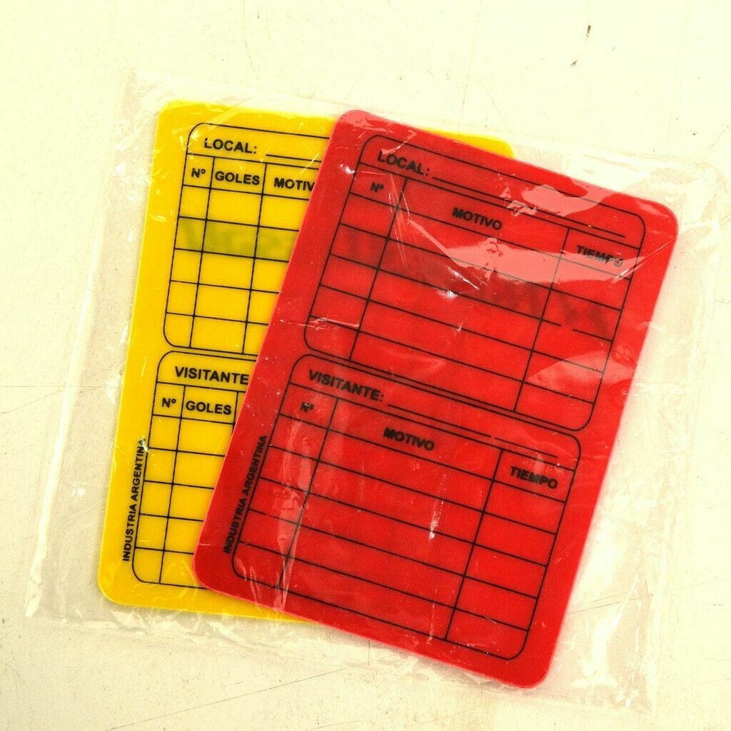 Tarjeta de arbitro (Roja y amarilla)