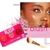 Paleta Trio Blush da Dermachem com três tons de blush e pincel de maquiagem ao lado, sobre fundo com pó de blush.