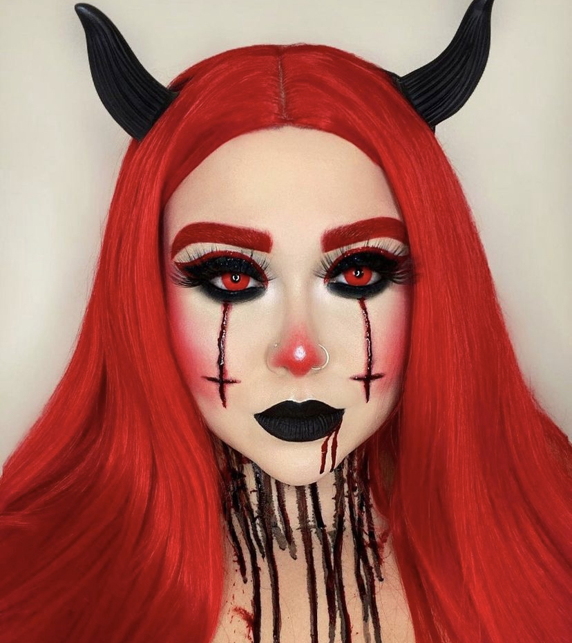 Lente de Contato Vermelha Red Cosplay Fantasia Vampiro, Maquiagem Feminina  Nunca Usado 89630540