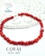 Collar corto Coral rojo