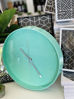 Reloj verde agua 30cm