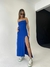 Vestido Retrô Midi Azul Royal - (PRONTA ENTREGA)