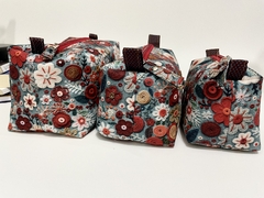 Kit Necessaire Floral Denim - comprar online