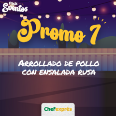 Promo Evento 7. Arrollado de pollo y ensalada rusa