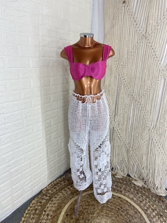 Calça macrame Branca