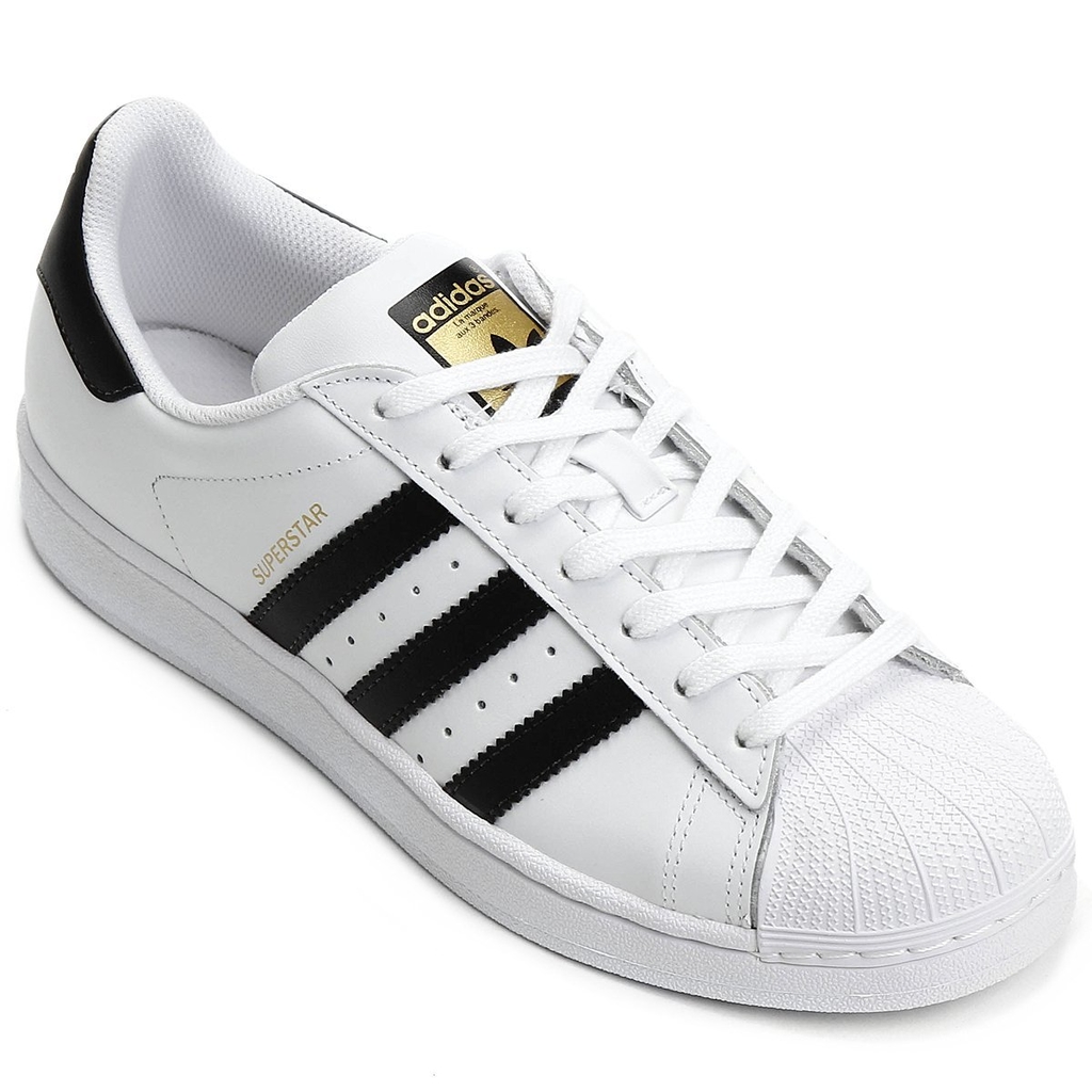 Tênis Adidas Superstar Branco e Lilás - Oficial Imports