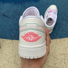 Air Jordan 1 Low White Green Pink - Hype Imports BR