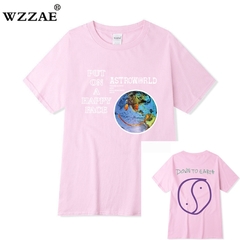 Travis Scott Lollapalooza Astroworld Smiley World Camiseta - loja online