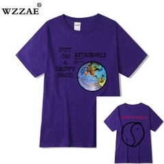 Travis Scott Lollapalooza Astroworld Smiley World Camiseta - loja online