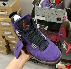 Air Jordan 4 x Travis Scott Purple na internet