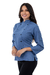 Jaqueta Chef feminina Azul Indy