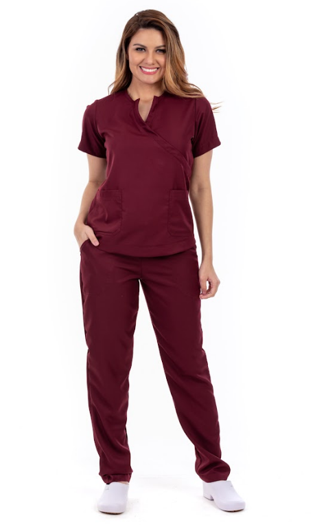 Pijama hospitalar feminino Natalia - Jaqueta Ideal