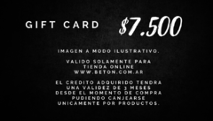 GIFT CARD $7.500 - comprar online
