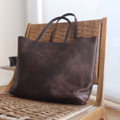 CARTERA TOTE TANDIL - Chocolate clásica