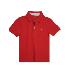 Camiseta Polo Curta Tommy Hilfiger "Vermelho"