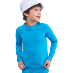 Camiseta Moda Praia Proteção UV 50+ "Azul"