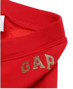 Calça de Moletom Vermelha Forrada Gap - comprar online