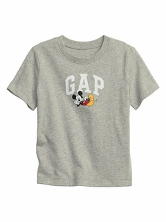 Camiseta Manga Curta Menino Mickey Gap "Cinza"