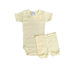 Conjunto Curto Body e Bermuda Malhas Lion "Amarelo"