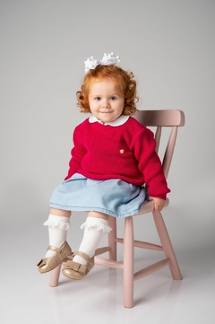 Blusa De Tricot Antialérgico Infantil Pink - comprar online