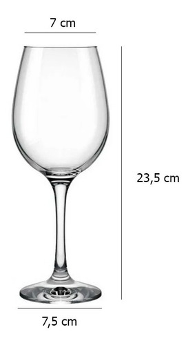 Set X6 Copas Borgoña Premium Vino Cristal Nacional.