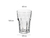 Set De 6 Vasos Facetado 400ml Vidrio Transparentes Durax - comprar online