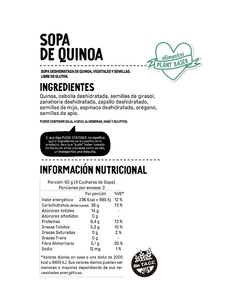 SOPA DE QUINOA SIN TACC - comprar online