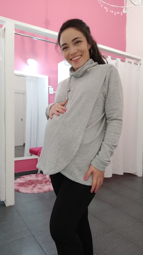 Buzo Polera Frisado para Amamantar Seni Ropa Maternal