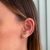 Brinco Ear Cuff Sorriso - Prata 925 - comprar online