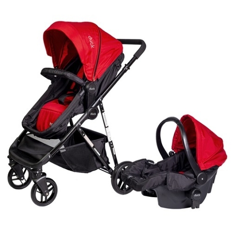 DUCK COCHE CON HUEVITO PUMBA TRAVEL SYSTEM - ROJO