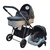 BABY ONE COCHE CON HUEVITO DOMO TRAVEL SYSTEM - GRIS CON NEGRO