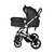 BABY ONE COCHE CON HUEVITO LAIKA TRAVEL SYSTEM NEGRO - PLANETA BB