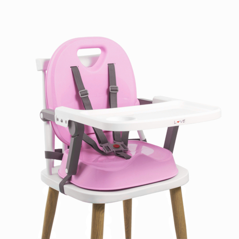 LOVE SILLA BOOSTER PLEGABLE PARA COMER - ROSA