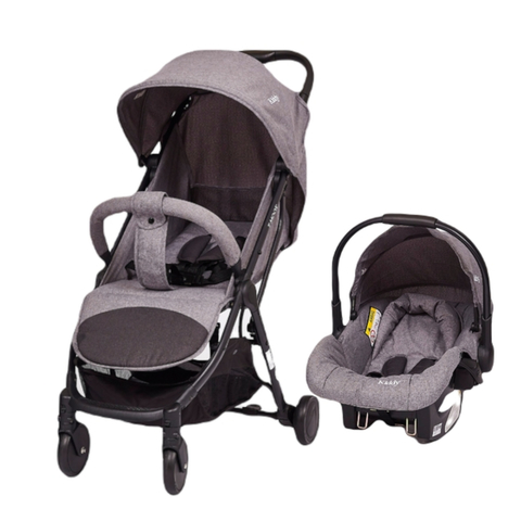 KIDDY COCHE CON HUEVITO ZOOM TRAVEL SYSTEM GRIS