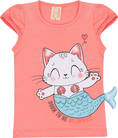 Blusa gatinha sereia - comprar online