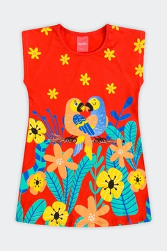 Vestido infantil araras - comprar online