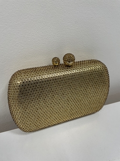 Clutch Strass dourada - Clutch Me