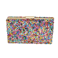 Bolsa Festa Clutch Pedraria Colorida - loja online