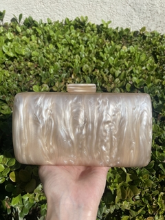 Bolsa Festa Clutch Acrílico Bege Nude - comprar online