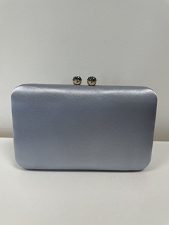 Clutch Mirella prata cinza - comprar online