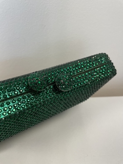 Clutch Strass verde esmeralda - Clutch Me