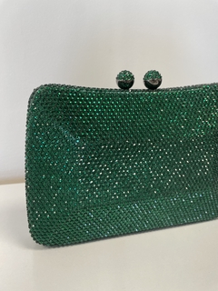 Clutch Strass verde esmeralda - comprar online